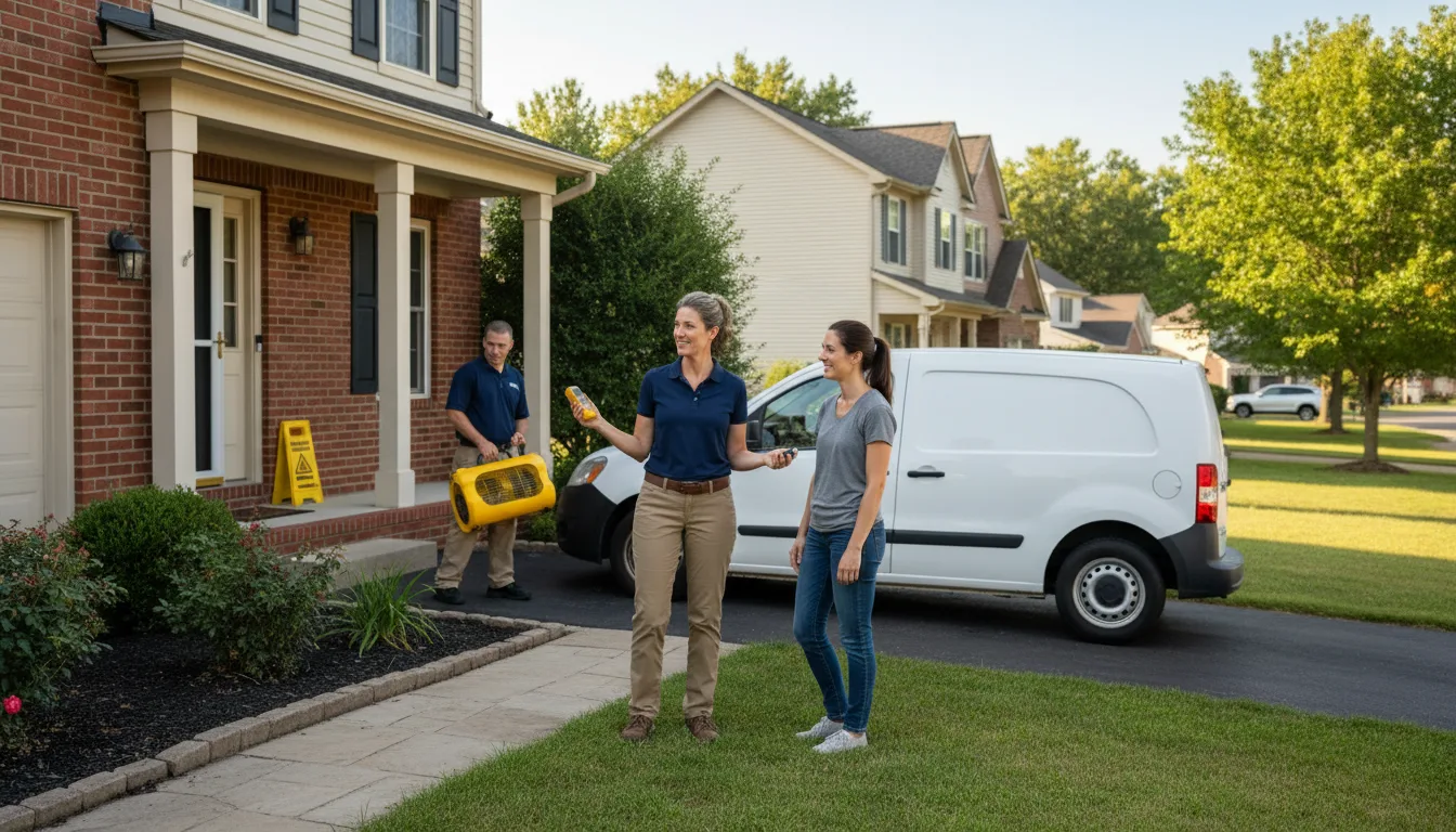 Water restoration image for Dehumidification And Cleanup Services in Mount Pleasant, IA